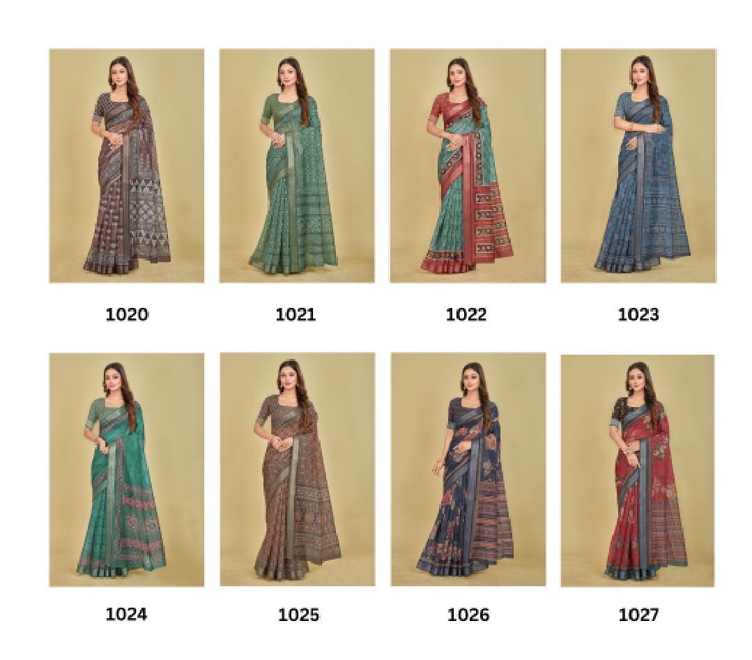 Kisah 1020 Printed Daily Wear Sarees Catalog